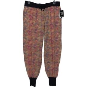 NWT Central Park Joggers with Pockets Mid Rise Multi Color Womens Size Medium
